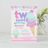 Ice Cream 2e verjaardagsfeestje Kaart (Staand voorkant)