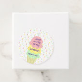 Ice Cream 3rd Birthday Bedankjes Labels (In situ)