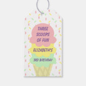 Ice Cream 3rd Birthday Cadeaulabel (Voorkant)