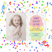 Ice Cream 3rd Birthday Kaart