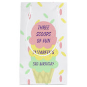 Ice Cream 3rd Birthday Klein Cadeauzakje (Voorkant)