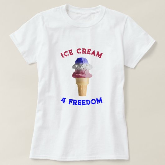 Ice Cream 4 Vrijheid T-shirt (Design voorkant)