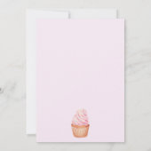 Ice Cream 4e verjaardag uitnodiging (Achterkant)