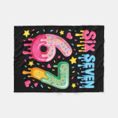 Ice Cream 67 Meme Funny Six Seven Gen Alpha Slang  Fleece Deken (Voorkant (Horizontaal))