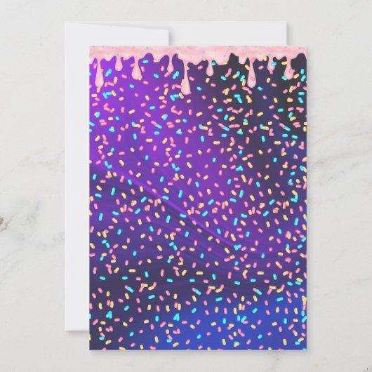 Ice Cream 6e verjaardagsfeest uitnodiging (Achterkant)