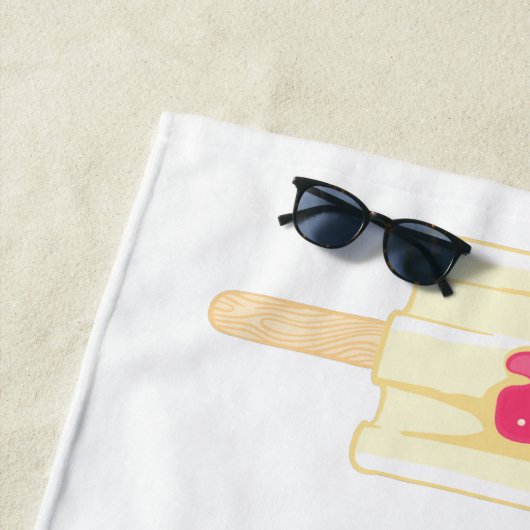 Ice Cream aangepaste badhanddoek (In situ)