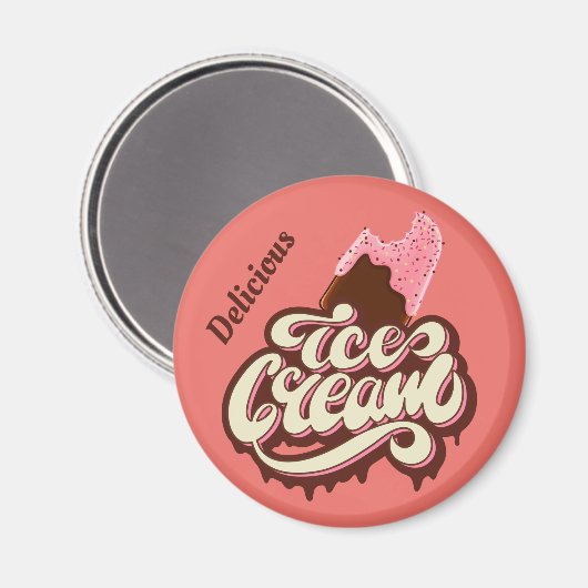 Ice Cream aangepaste magneten (Voorkant / Achterkant)