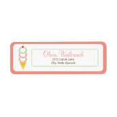 Ice Cream Address Label (Voorkant)