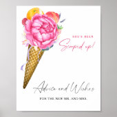 Ice cream - Advies en Wensen voor Passen getrouwd Poster (Voorkant)