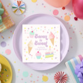 Ice Cream and Cake Seven is Sweet 7th Verjaardag Servet