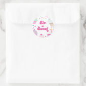 Ice Cream and Cake Six is Sweet 6th Verjaardag Ronde Sticker (Tas)