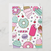 Ice Cream and Cake Sweet Een 1e Verjaardag Kaart (Achterkant)