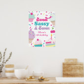 Ice Cream and Cake Sweet Sassy Zeven 7e Verjaardag Poster (Keuken)