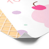 Ice Cream and Cake Ten is Sweet 10th Birthday Poster (Hoek)