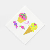 Ice Cream and Cupcake Paper Napkins Servet (Hoek)