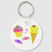 Ice Cream and Cupcake Sleutelhanger (Achterkant)