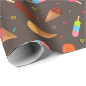 Ice Cream and Popsicles Cadeaupapier (Rol Hoek)