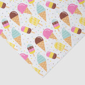 Ice Cream and Popsile Tissue paper Tissuepapier (Detail)