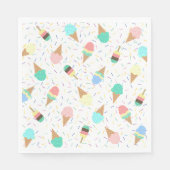 Ice Cream and Sprinkles Sweet Birthday Party Servet (Voorkant)