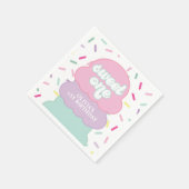Ice Cream and Sprinkles Sweet One 1st Birthday Nap Servet (Hoek)