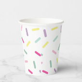 Ice Cream and Sprinkles Sweet One 1st Birthday Papieren Bekers (Rechts)