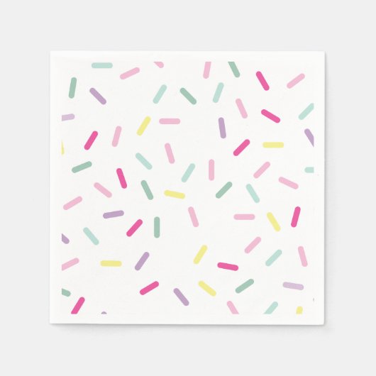 Ice Cream and Sprinkles Sweet One 1st Birthday Servet (Voorkant)