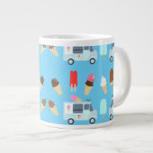 Ice Cream and Truck Pattern Grote Koffiekop (Voorkant rechts)