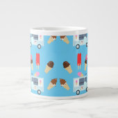 Ice Cream and Truck Pattern Grote Koffiekop (Voorkant)