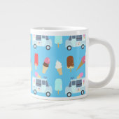 Ice Cream and Truck Pattern Grote Koffiekop (Rechts)