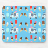 Ice Cream and Truck Pattern Muismat (Voorkant)