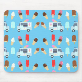Ice Cream and Truck Pattern Muismat
