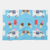 Ice Cream and Truck Pattern Theedoek (Horizontaal)