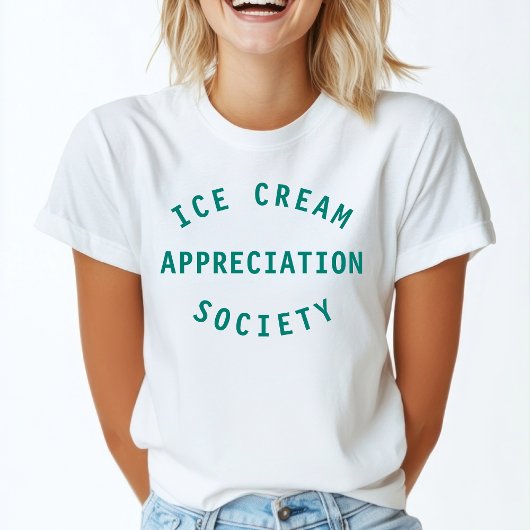 Ice Cream Appreciation Society citeert kunst T-shirt