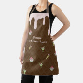 Ice Cream Apron in een Chocoladekleur Schort (Insitu)