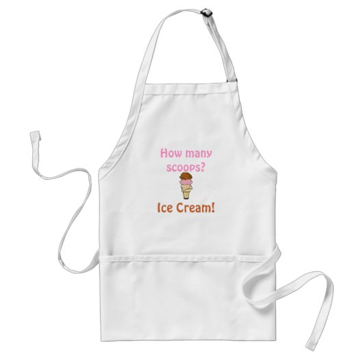 Ice Cream. Apron Standaard Schort (Voorkant)