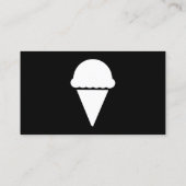 ICE CREAM aqua-staal Visitekaartje (Achterkant)
