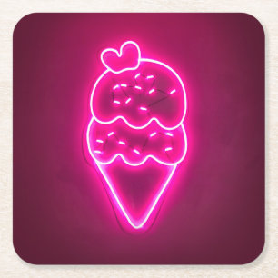 Ice Cream Art Strawberry Ice Cream Clip Art Painti Kartonnen Onderzetters