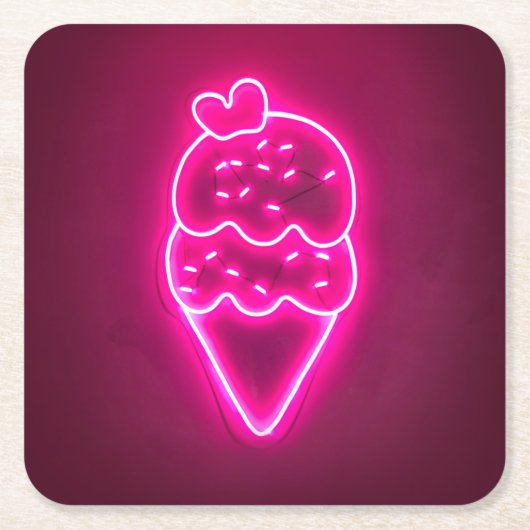 Ice Cream Art Strawberry Ice Cream Clip Art Painti Kartonnen Onderzetters (Voorkant)