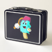 Ice cream at Tennis with Tennis racket (Achterkant)