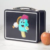 Ice cream at Tennis with Tennis racket (In situ)