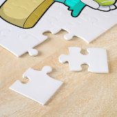 Ice cream at Tennis with Tennis racket Legpuzzel (Zijkant)