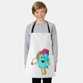 Ice cream at Tennis with Tennis racket Schort (Gedragen)