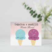 Ice Cream Baby Gender onthullen de kaarten van de  (Staand voorkant)