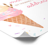 Ice Cream Baby shower Envelope Station Poster (Hoek)