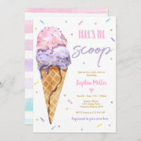 Ice Cream Baby shower Hier is het Scoop Baby showe