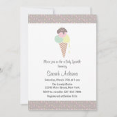 Ice Cream Baby shower Invitation Kaart (Voorkant)