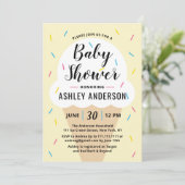 Ice Cream Baby shower Invitation Kaart (Staand voorkant)