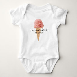 Ice Cream Baby shower Suite Romper