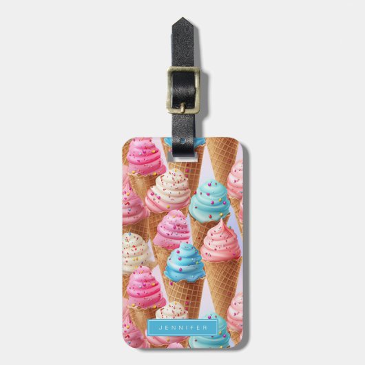 Ice Cream Bagagelabels (Voorkant verticaal)