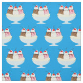 Ice Cream Banana Split Stof (Swatch)